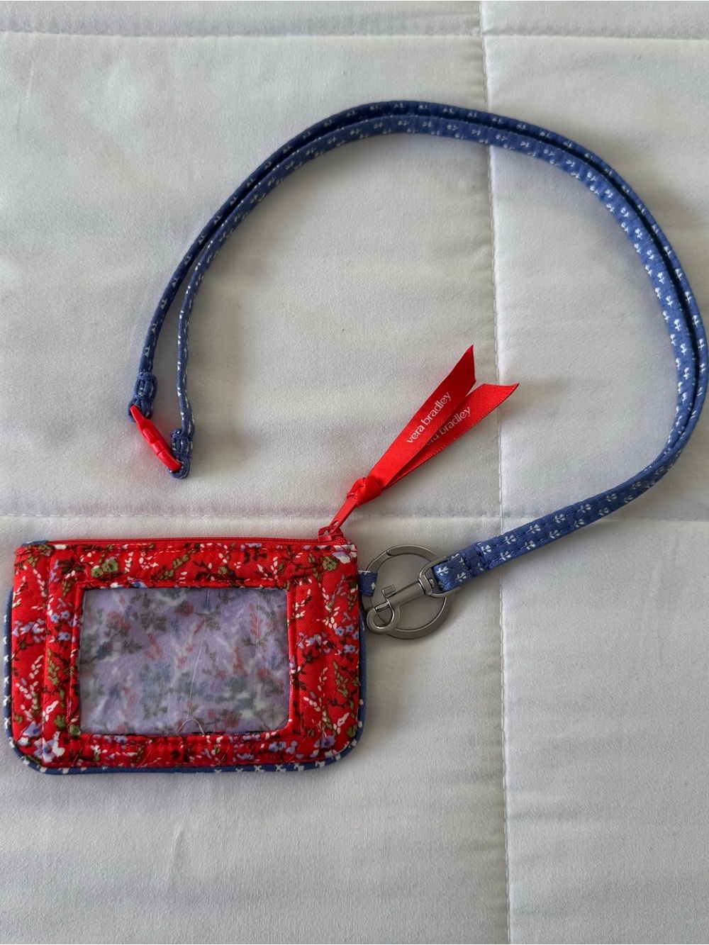 Vera Bradley Zip ID Pouch Premium Cotton NWOT